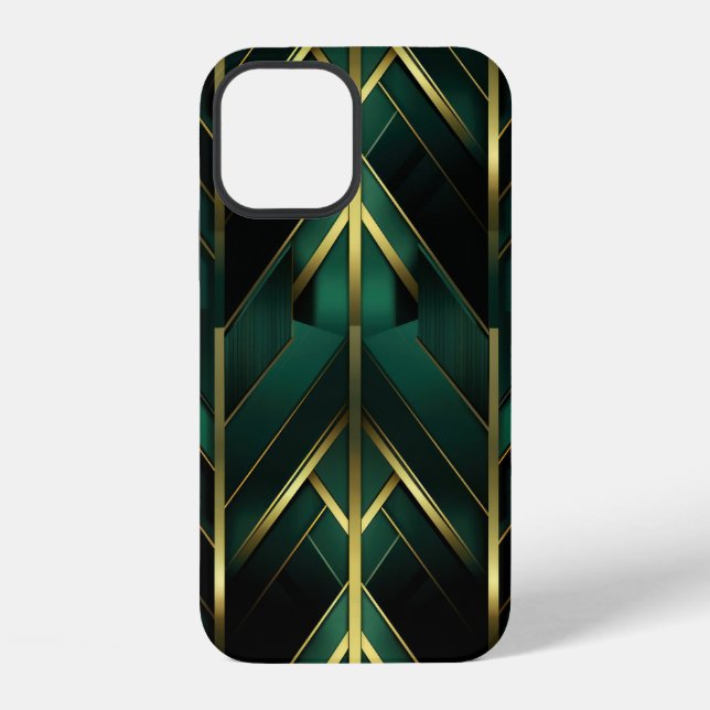 Green Deco iPhone Case (Back)