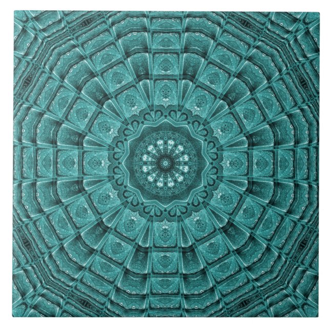 Green Decorative Ceramic Tile (Front)