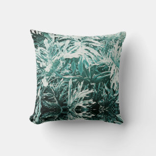 Green Delicious Monster Plant Leaves Cushion