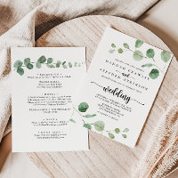Green Delight Eucalyptus Front & Back Wedding