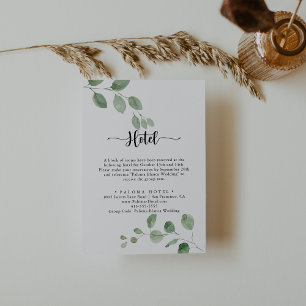 Green Delight Eucalyptus Hotel  Enclosure Card
