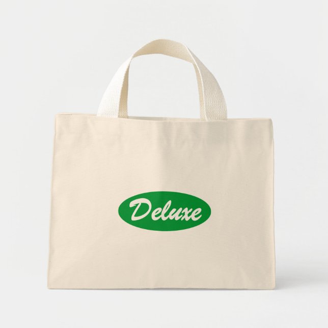 Green Deluxe Mini Tote Bag (Front)