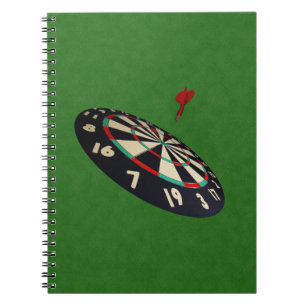Green Denim Darts Destination Bullseye, Notebook