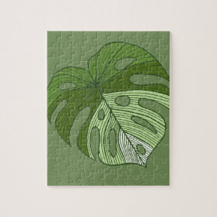 Green Denim Jigsaw Puzzle