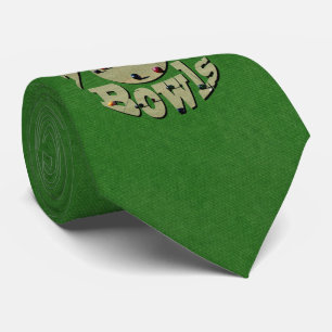 Green Denim Lawn Bowls, Neck Tie