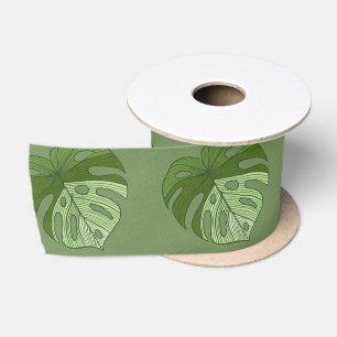 Green Denim Satin Ribbon