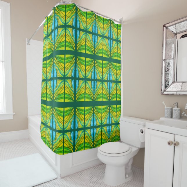 Green Desert Inspirations  Shower Curtain (In Situ)