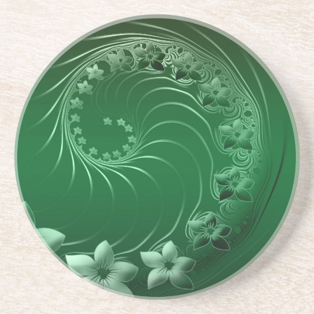 Green Design Party Destiny Celebration Coaster (Front)