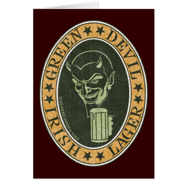 Green Devil Lager (Front)