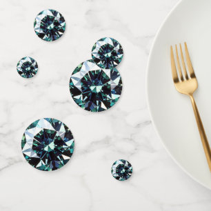 Green Diamond Pattern Confetti