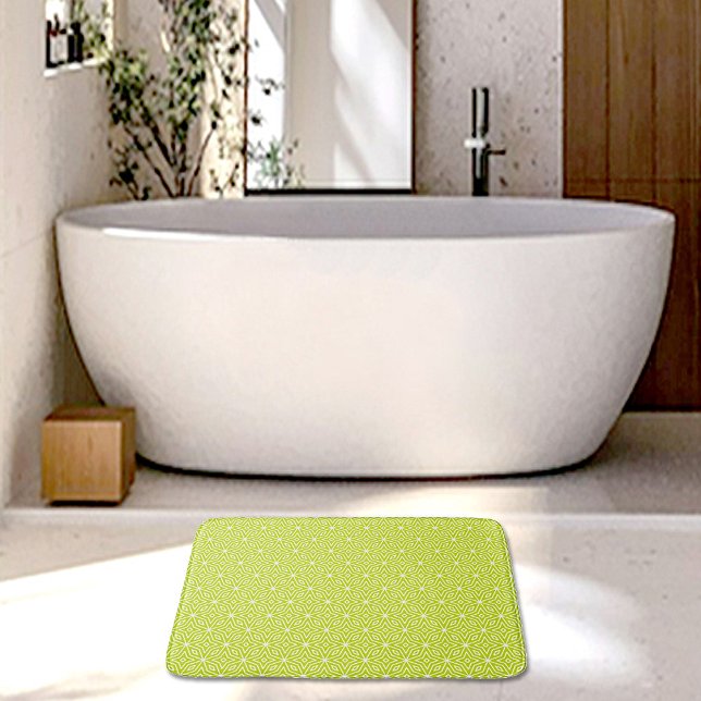 Green Diamonds Pattern Bath Mat (Creator Uploaded)