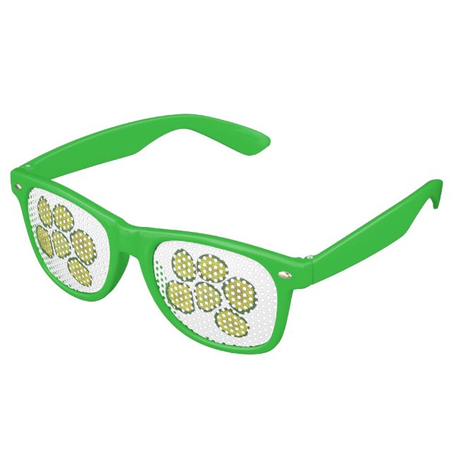 Green Dill Pickles Sweet Pickle Chips Party Favour Retro Sunglasses (Angled)