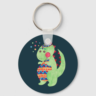 Green Dino Key Ring