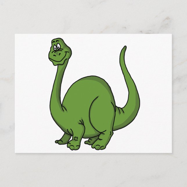 Green Dino Postcard (Front)