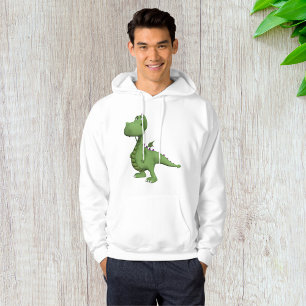 Green Dinosaur Character with Purple Spikes Hoodie
