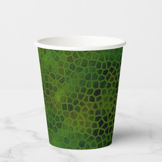 Green Dinosaur Hide Paper Cups (Front)