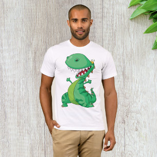 Green Dinosaur Mens T-Shirt