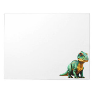 Green Dinosaur Notepad