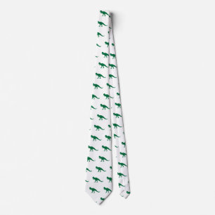 Green Dinosaur pattern Tie