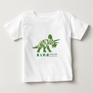 Green Dinosaur RAWR!!! Baby T-Shirt