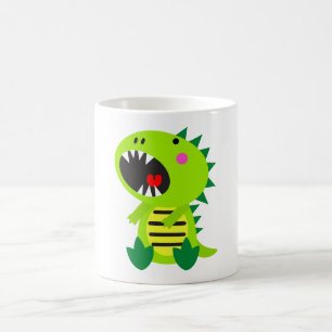 Green Dinosaur RAWR Coffee Mug