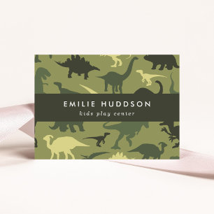 Green Dinosaurs, Kids Play Centre, Activity Centre Business Card