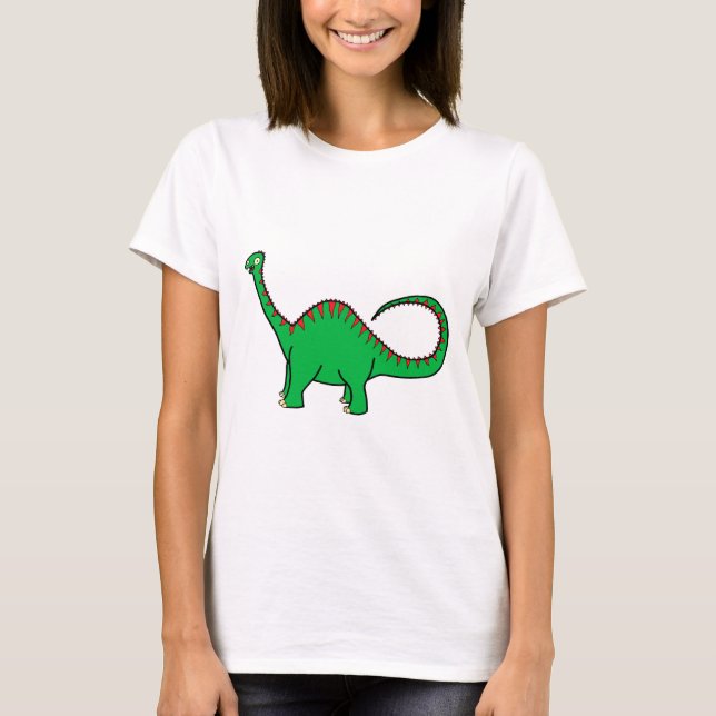 Green Diplodocus T-Shirt (Front)