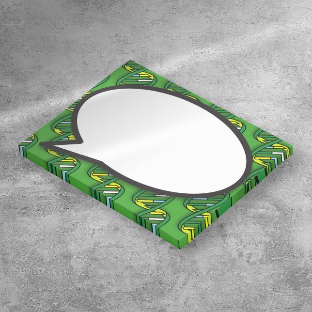 Green DNA Speech Bubble Medical Science Post-it Notes (Green DNA Speech Bubble Medical Science Post-it Notes)