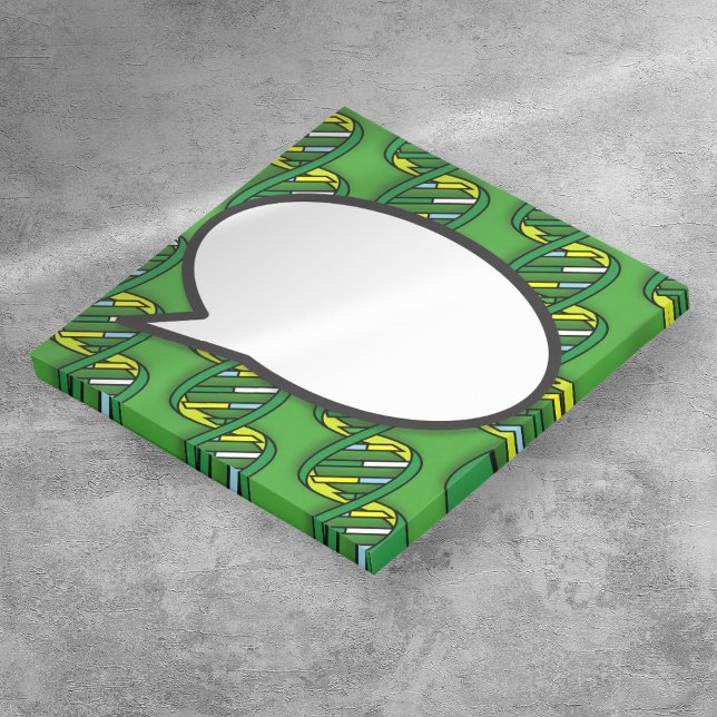 Green DNA Speech Bubble Medical Science Post-it Notes (Green DNA Speech Bubble Medical Science Post-it Notes)