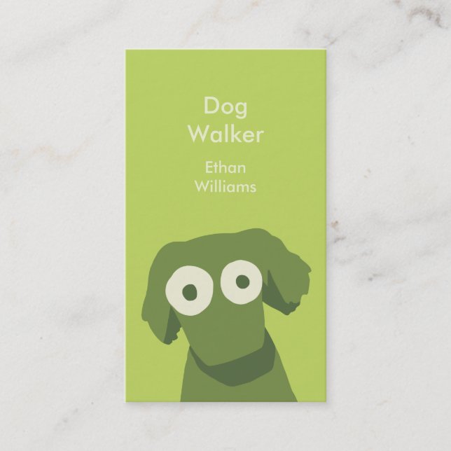Green Dog Business Card (Front)