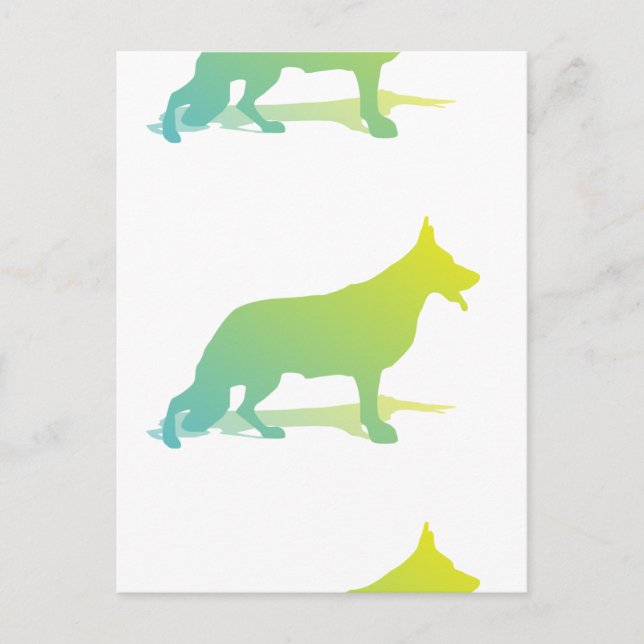 Green Dog Postcard (Front)