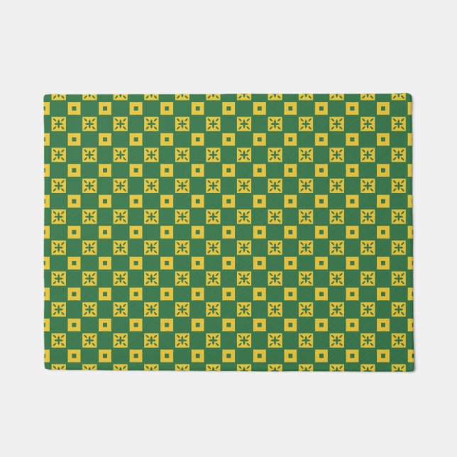 Green Domino Doormat (Front)