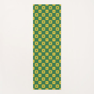 Green Domino Yoga Mat