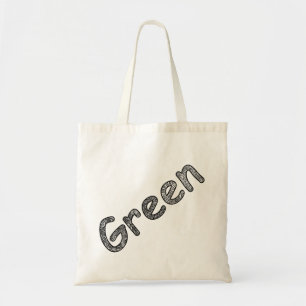 Green Doodle Tote Bag