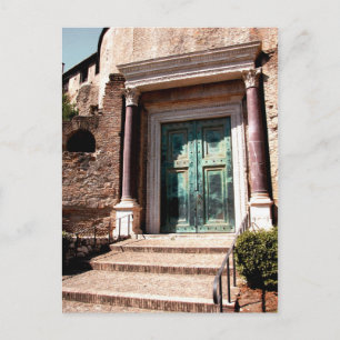 Green Door Postcard