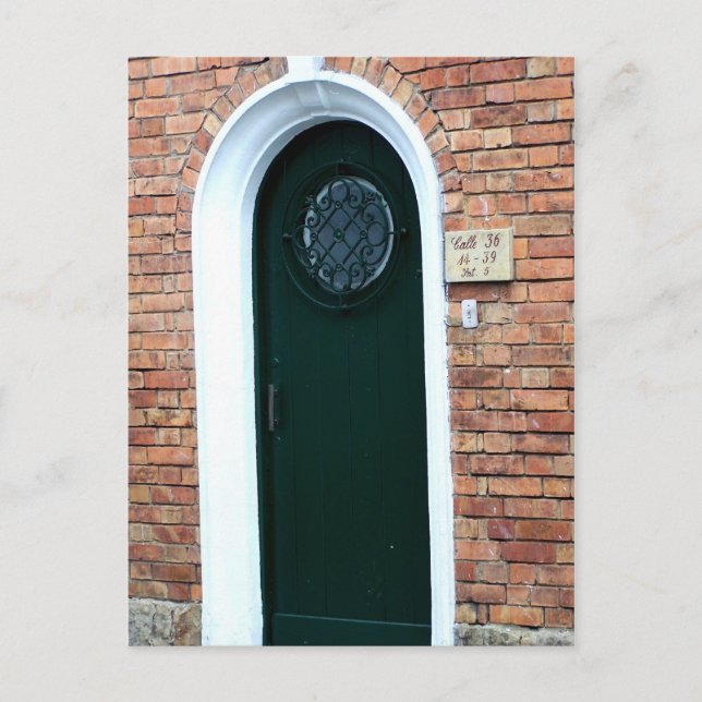 Green Door Postcard (Front)