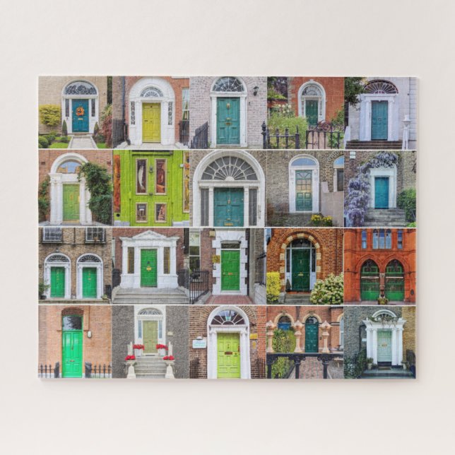 Green Doors of Ireland Jigsaw Puzzle (Horizontal)