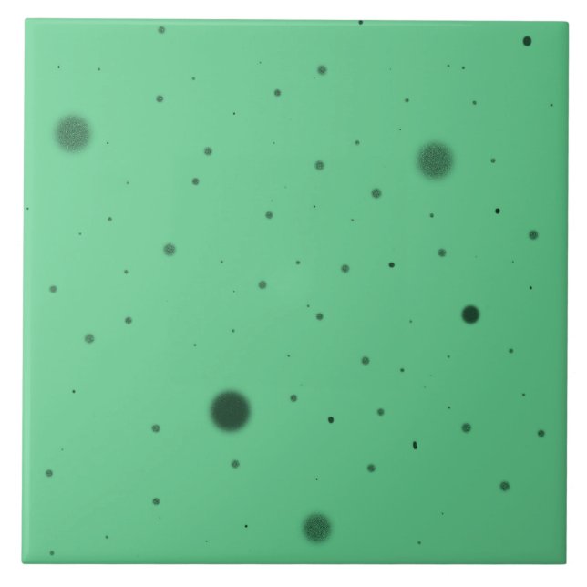 Green Dot Chaos Ceramic Tile (Front)