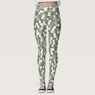 Green dots leggings