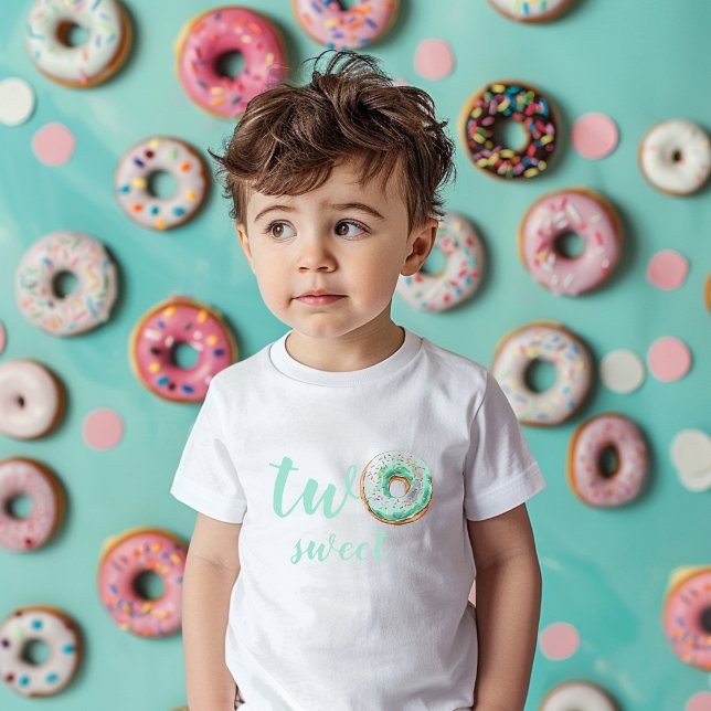  Green Doughnut Birthday Toddler T-Shirt (Creator Uploaded)