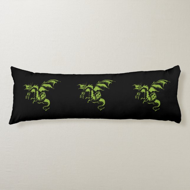 Green Dragon Body Cushion (Front)