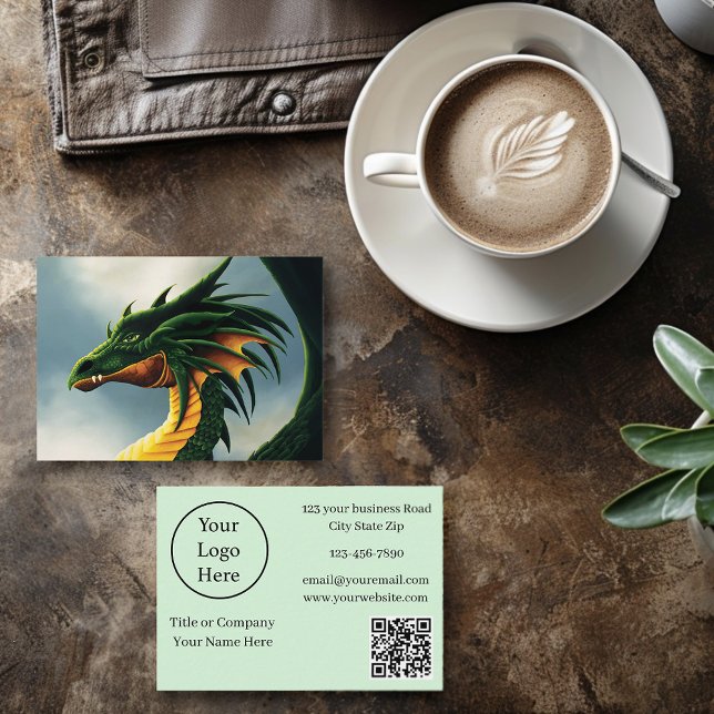 Green Dragon Business Card (Creator Uploaded)