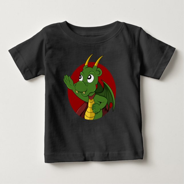 Green dragon  cartoon baby T-Shirt (Front)
