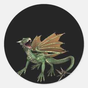 Green Dragon Design 1 :: Fantasy Stickers