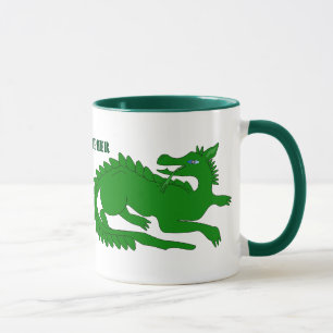 Green Dragon Design Mug