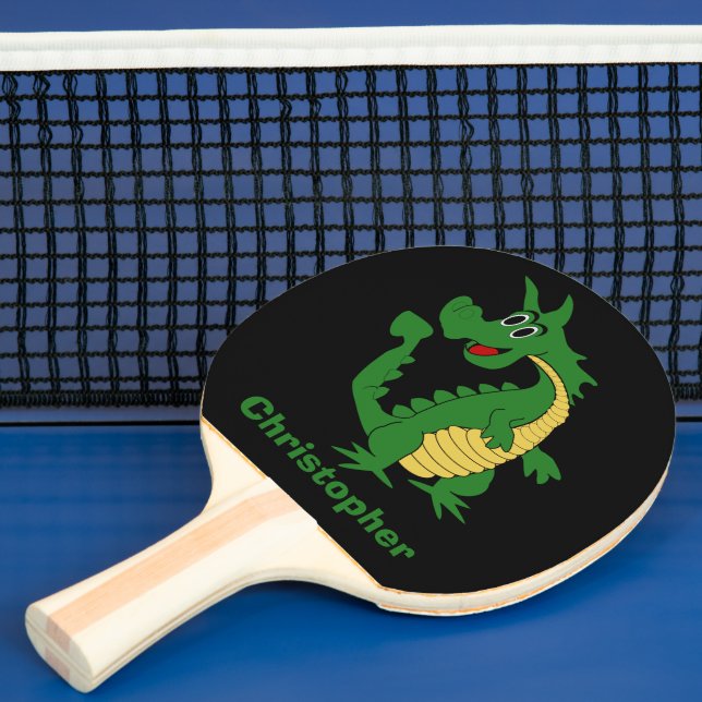 Green Dragon Design Ping Pong Paddle (Insitu)