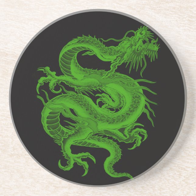 Green Dragon Draco Coaster (Front)
