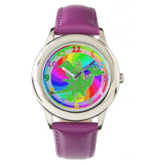 Green Dragon Kids Watch customisable Name Kimberly