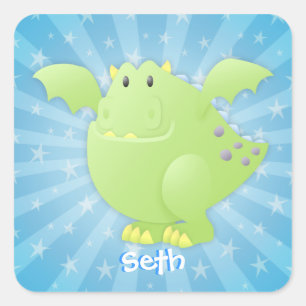 Green Dragon Monster Custom Stickers