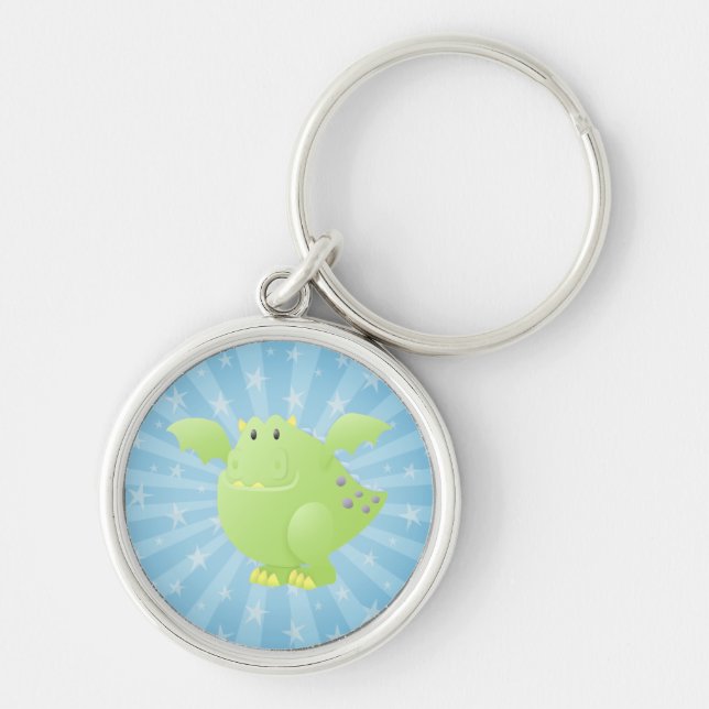 Green Dragon Monster Key Ring (Front)